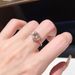 2024 New Pink Love Zircon Pearl Escape Princess, Niche Index Finger Ring, Design Sense, Best Friend Tail Ring_ipsvogv.com