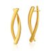 Geometric irregular lines cross design light year minimalist ear buckle K real gold plated earrings_ipsvogv.com