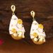 Water Drop Carved Earrings For Women Summer Versatile Personality Earrings Exaggerated Retro Niche High End Design Tassel Earrings_ipsvogv.com
