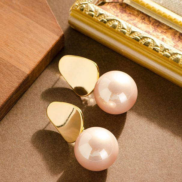 Fashionable And Exaggerated Oversized Shi Jia Pearl Earrings, Women's High-end Feeling, Light Luxury, Niche Silver_ipsvogv.com