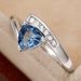 Cao Shi's New Handicraft Twisted Micro Inlaid Ink Blue Zircon Ring Romantic Light Style Women's Ring_ipsvogv.com