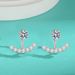 New Moissanite Smile Four Claw Earrings For Women S925 Sterling Silver Simple Temperament Earrings A Dual Purpose Earrings_ipsvogv.com
