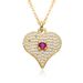Necklace For Women, Internet Celebrity Love Zircon Niche Light Luxury New Design Pendant, Temperament Hot Style Advanced Micro Inlaid Necklace_ipsvogv.com
