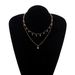 Stylish Retro Small Daisy Pendant, Simple Personalized Women's Diamond Necklace Collarbone Chain_ipsvogv.com