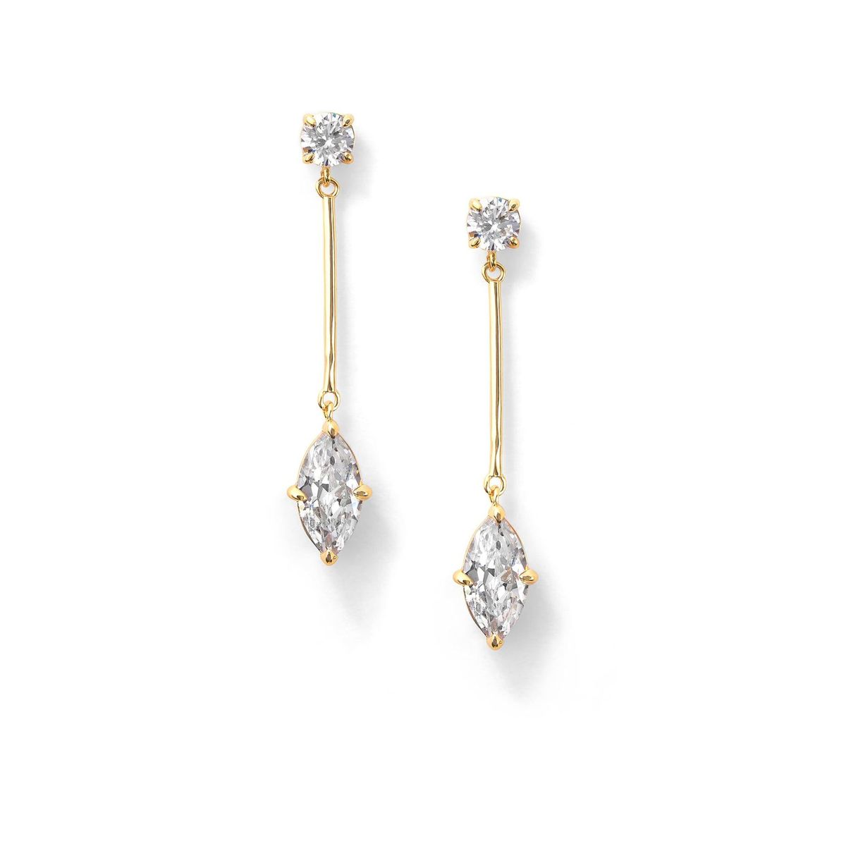 Simple Temperament Fashion Earrings New Drop Chain Pendant Earrings Temperament Inlaid Zircon Earrings_ipsvogv.com