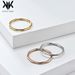 Ins simple natural bamboo titanium steel female ring ring fashion high end elegant temperament commuting wear jewelry_ipsvogv.com
