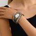 Fashion OL Commuting Style Women's Multi layer Personalized Diamond Set Mother of Pearl Bracelet Hip Hop Versatile_ipsvogv.com