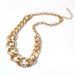 Necklace Fashion Metal Texture Exaggerated Thick Necklace Clavicle Chain_ipsvogv.com