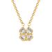 】 Women's 【 New Necklace, Two Piece To Heart Opening Four Leaf Flower Full Diamond Versatile Clavicle Chain, Titanium 【 】 Necklace, Chain,_ipsvogv.com