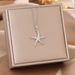 New Korean Version Titanium Necklace For Women's Seaside Starfish Personality Collarbone Chain Fashion Style Stainless_ipsvogv.com