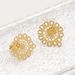 Stainless Steel Fashionable Hollow Ear Hooks And Anti Allergic Vacuum Electroplating Earrings, DIY Handmade Jewelry_ipsvogv.com