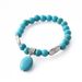 New Hand Decor Eucommia Turquoise Elastic Rope Bracelet_ipsvogv.com