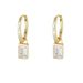 Women's Jewelry 925 Sterling Silver Geometric Square Zircon Earrings Small Personality Earrings Earrings Temperament Ladies Earrings_ipsvogv.com