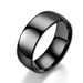 Titanium Men's Korean Edition Simple And Plain Face Aperture Stainless Steel Couple Ring Jewelry_ipsvogv.com