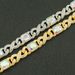 Personalized rectangular colored rhinestone 8-shaped splicing Cuban necklace hip-hop cool short collarbone chain_ipsvogv.com