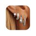 Women’s Jewelry Set Fashion Hot Selling Unique Small Inlaid Zircon Earrings Fashionable Simple Brass Real Gold Electroplated Earrings Set_ipsvogv.com