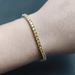 Small Fresh Champagne Moissanite Bracelet S925 Sterling Silver Gold Plated Tennis Chain 3/4/5mm Hip Hop Color Bracelet_ipsvogv.com