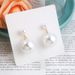 S Silver Needle New Korean Edition Big Pearl Earring Women' French Elegant Temperament Network Red Exaggerated_ipsvogv.com