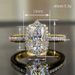 Cao Shi's New Square Diamond Princess Noble temperament Ring Fashion Engagement Women's Jewelry_ipsvogv.com