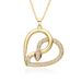Copper Plated Gold Micro Inlaid Zircon Light Luxury Cold Style Niche Love Heart Pendant Necklace_ipsvogv.com
