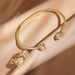 Women's Jewelry Open End Teardrop Full Diamond Zircon Bracelet Ring Two Piece Set High Grade Square Diamond Adjustable Jewelry Hand Jewelry_ipsvogv.com