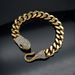 Hip Hop New Style Red And Green Eye Snake Tail Full Diamond Stainless Steel Cuban Chain Jewelry High-end Bracelet_ipsvogv.com