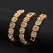 Hip Hop Trend Cuban Chain Pink Diamond Bracelet Personalized Outfit Collarbone Sugar Necklace_ipsvogv.com