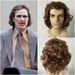 movie cosplay clown joker Fleck green medium length curly hair cos wig Halloween headgear_ipsvogv.com
