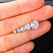 Unisex simple and fresh three claw round earrings with diamonds small earrings_ipsvogv.com