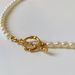 New Vine Branch OT Buckle Simple Short Style Charm Necklace French Beautiful Water Rice Grain Small Pearl Clavicle Chain_ipsvogv.com