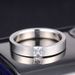 Fashion Zircon Titanium Steel Women's Korean Edition Simple Temperament Couple Ring_ipsvogv.com