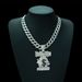 New Hip Hop Full Diamond Cartoon Money Bag Alloy Pendant Trendy Personality Exaggerated Men's Necklace_ipsvogv.com