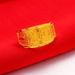 New Sand Gold Plated Jewelry Open Mouth Men's Smooth Sailing And Good Luck Ring_ipsvogv.com