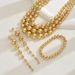 Spicy girl style women's necklace, earring, jewelry set, niche bead, multi-layer collarbone chain, versatile bracelet_ipsvogv.com