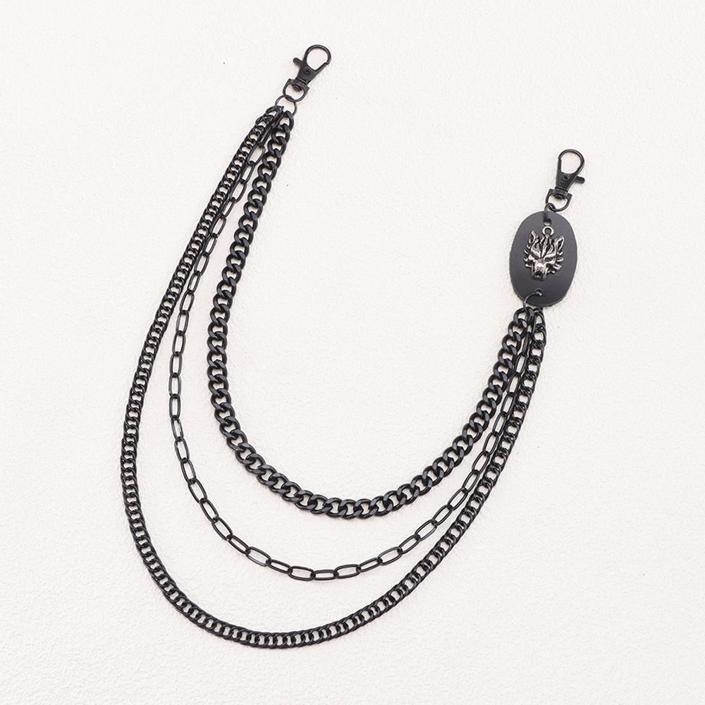 New Trendy Men's And Women's Personalized Punk Hip Hop Street Dance Cowboy Waist Chain Fashion Metal Pants Accessories_ipsvogv.com