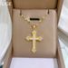 Shell 【 】 Cross Light Luxury Charm Gorgeous Full Diamond Necklace Women's Versatile Clavicle Titanium Steel Chain 【 】_ipsvogv.com