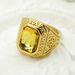 Fashion personality retro Viking rune ring trend simple colored gemstone men's ring_ipsvogv.com