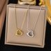 New Niche Design Hollow Out Love Titanium Steel Necklace With Feminine Temperament And High-end Heart Collarbone Chain_ipsvogv.com