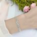 Unisex Fashionable And Personalized Thick Chain Rectangular Rhinestones Silver Elegant Temperament Full Diamond Ice Clear Bracelet_ipsvogv.com