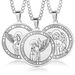 hot selling stainless steel seven angel pendants Men's medal titanium steel necklace jewelry_ipsvogv.com
