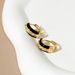 Stud Earrings Sterling Silver Black Gold Fashion Earrings Niche Minimalist Joker Retro Elegant Jewelry Korean Women's High-end Sense_ipsvogv.com
