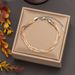 Tri Woven Metal Blade Snake Bone Chain Bracelet Women's Fashion Simple Color Matching Fried Dough Twists_ipsvogv.com