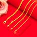 Vietnam Sand Couple Necklace 2/3/4/5mm Fried Dough Twists Gold Plated Twisted Rope Chain Men's And Women's Necklaces_ipsvogv.com