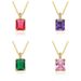 Square Zircon Necklace For Women Ins Simple Clavicle Chain Light Luxury Niche Internet Celebrity All Match Clavicle Chain_ipsvogv.com