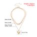 Open The Lid Three-dimensional Relief Love Necklace, Punk Fashion Multi-layer Snake Bone Chain Necklace_ipsvogv.com