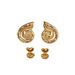 Spot Factory INS Fashionable Niche INS Retro Titanium Steel Conch Colored Zircon Polished Earrings_ipsvogv.com