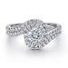 SKAS Pure Silver Set With Full Diamond Twist Arm Inlaid Ring Jewelry_ipsvogv.com