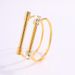 Unisex steel bracelet new style does not fade horseshoe buckle diamond inlaid versatile personality female light luxury bracelet_ipsvogv.com