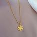 Body 【 Full Titanium Steel 】 Snowflake Fluttering In A Minimalist Wind Furnace, Real Gold Necklace For Women, Ins Mesh 【 】 Furnace, Women,_ipsvogv.com