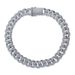 Inlaid Diamond Neck Chain 20cm Alloy Jewelry Trendy Bracelet Hip Hop Cuban Necklace_ipsvogv.com